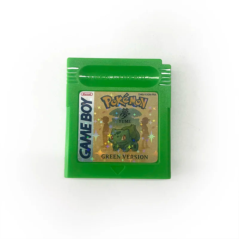 USA FRA English French Pokemon pure yume red blue green battery save cart Cartridge Video Game Console Card Rom Hack for gbc