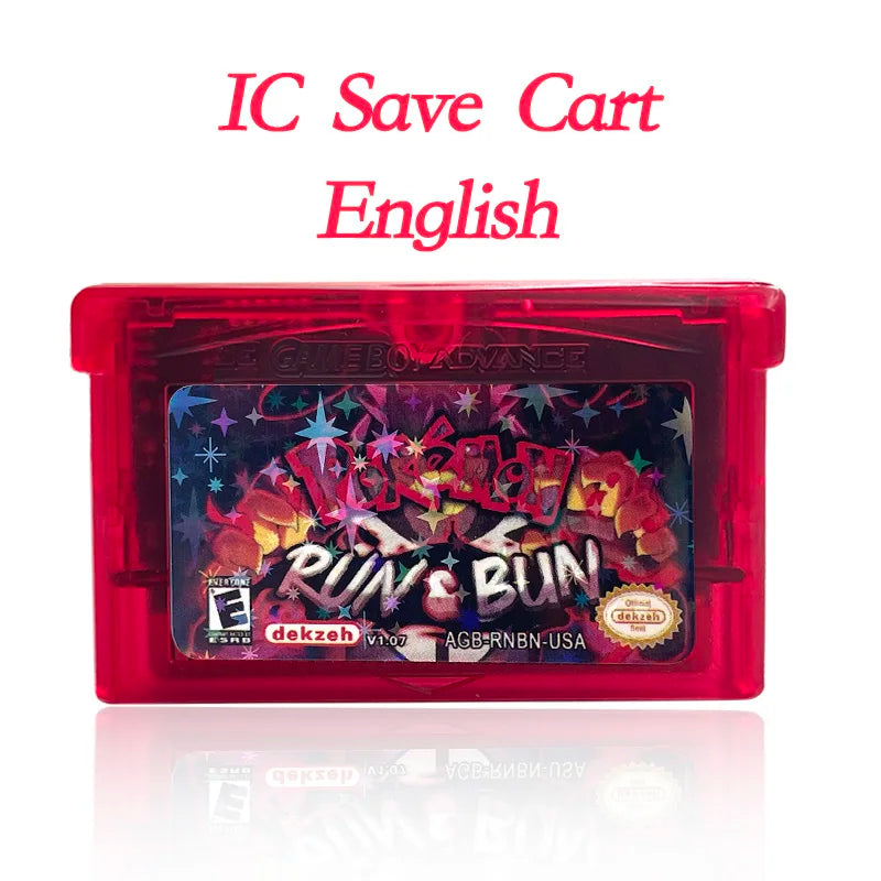GBA Game USA Pokemon FLORA SKY liquid crystal shiny gold sigma gaia dark worship Cartridge Game Console Card Rom Hack English