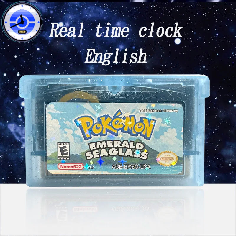 GBA Game USA ESP pokemon quetzal Odyssey radical red dark worship flora sky scorched Cartridge Card Rom Hack English Spanish