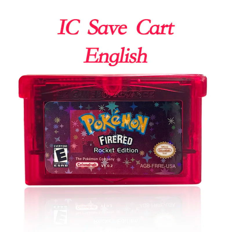 GBA Game USA Pokemon FLORA SKY liquid crystal shiny gold sigma gaia dark worship Cartridge Game Console Card Rom Hack English