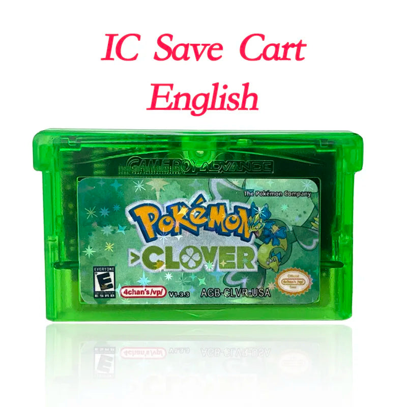 GBA Game USA Pokemon FLORA SKY liquid crystal shiny gold sigma gaia dark worship Cartridge Game Console Card Rom Hack English