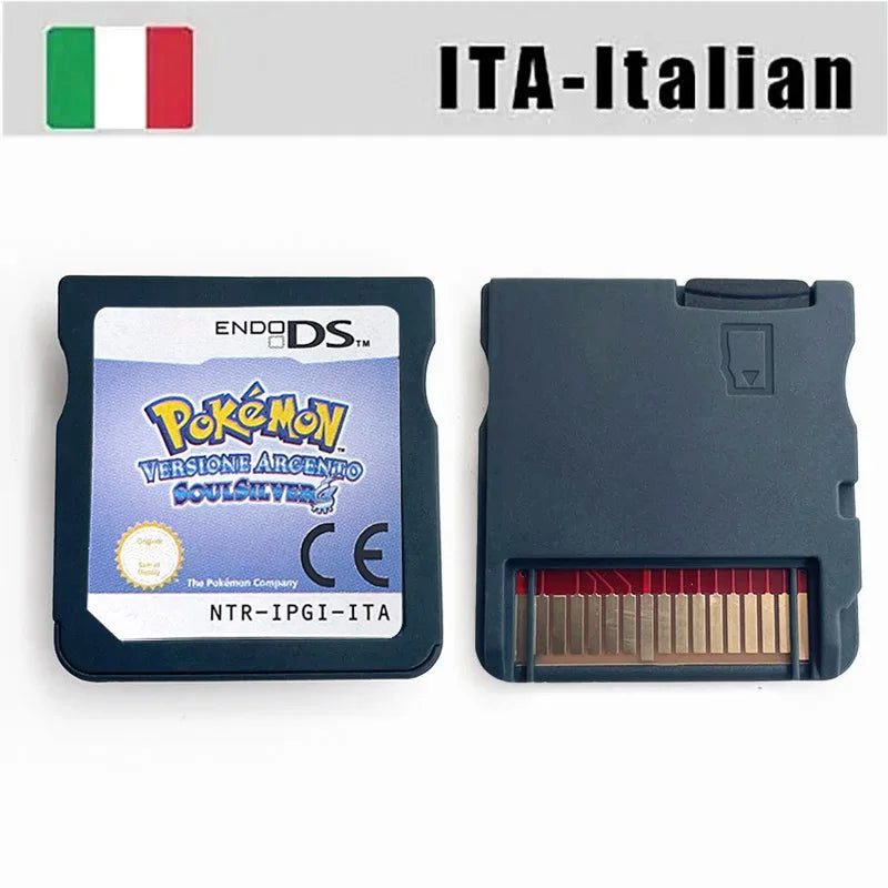 USA FRA ITA NOE ESP Pokemon HeartGold SoulSilver Black 1 2 White 1 2 Game Cartridge for DS NDS 3DS