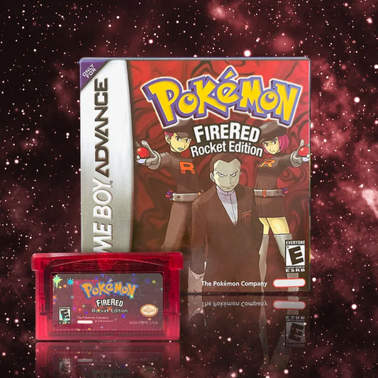 Pokemon firered rocket USA ESP 1M Flash cart GBA Nintendo Game Cartridge Video Game Rom Hack Spanish English