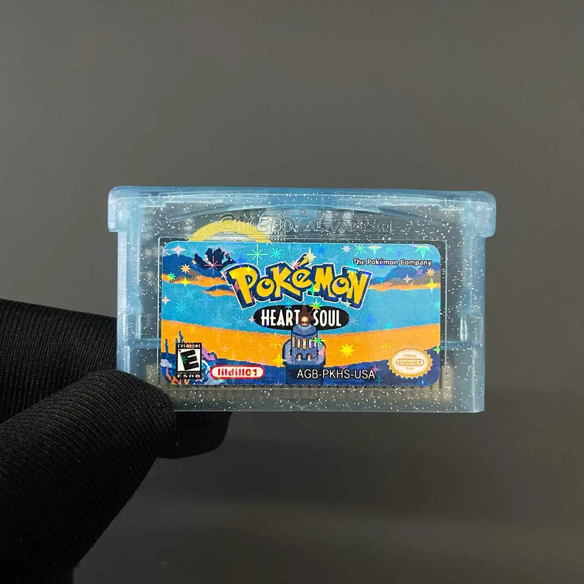 USA English Pokemon Heart Soul / Soul Gold RTC Flash Cart Game Cartridge Video Rom Hack for gba