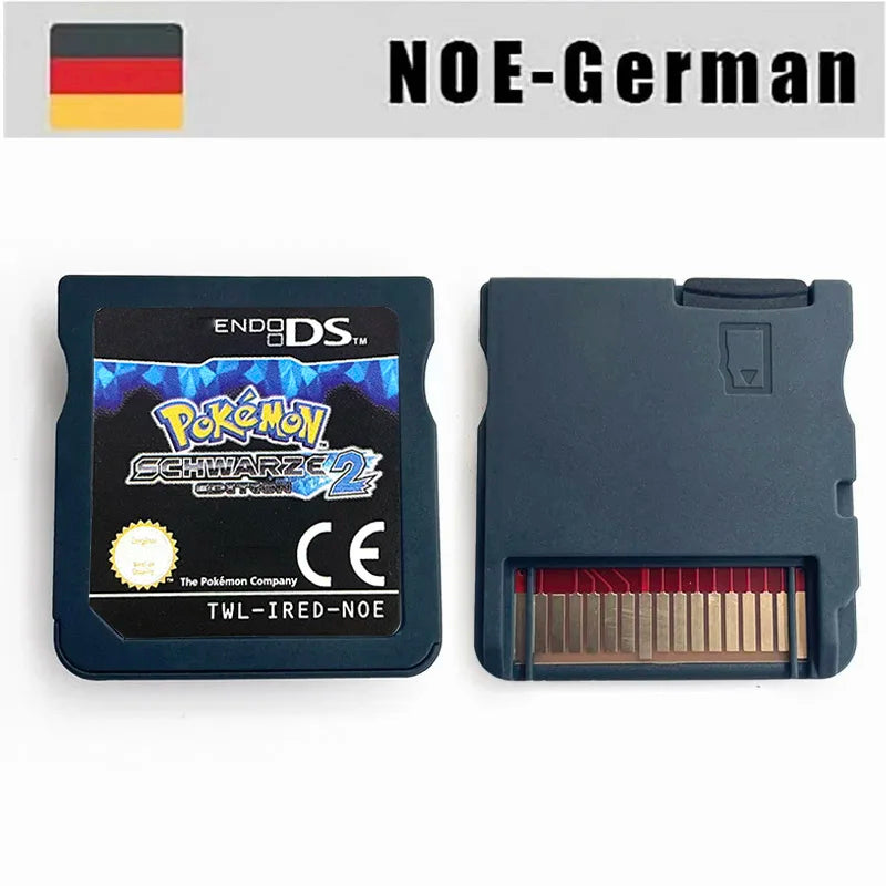 USA FRA ITA NOE ESP Pokemon HeartGold SoulSilver Black 1 2 White 1 2 Game Cartridge for DS NDS 3DS