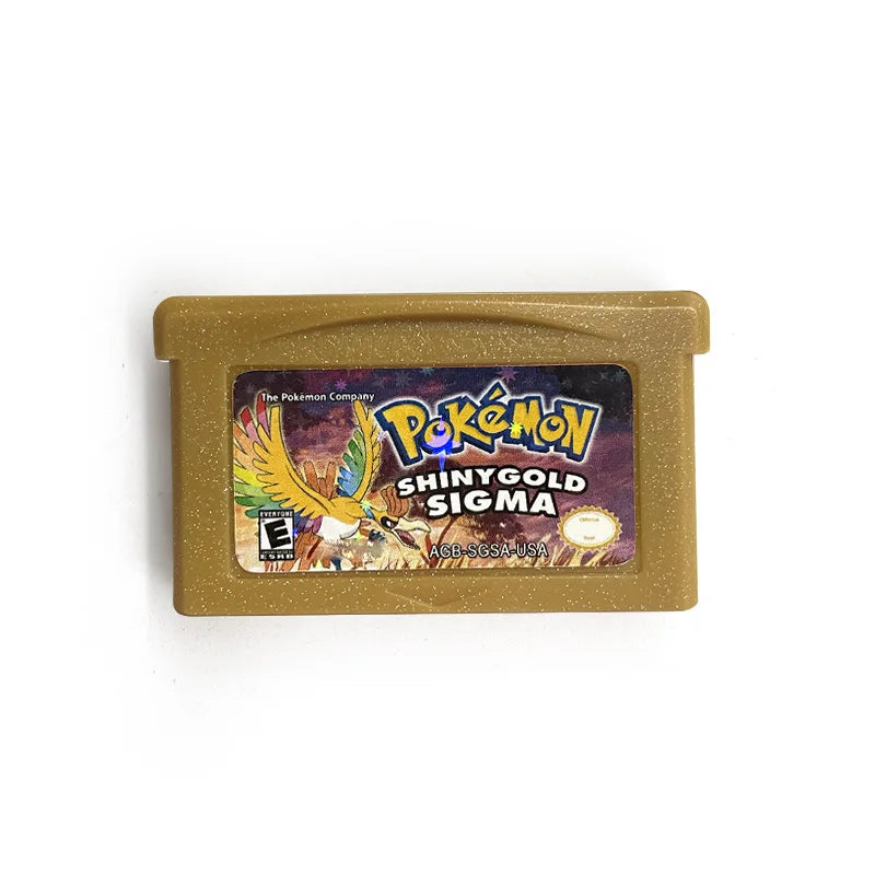 USA Version Pokemon shiny gold sigma v1.5.1 gba 1 M Flash cart GBA Game Cartridge Video Game Console Rom Hack English