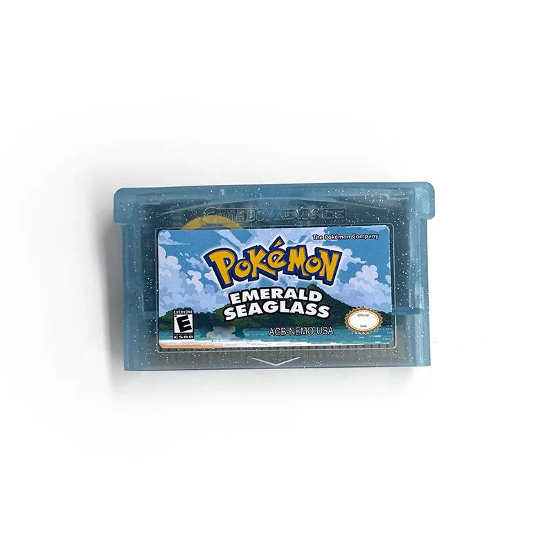 USA Version Pokemon emerald seaglass v3.0.RTC Flash cart Real Time Clock GBA Game Cartridge Card Rom Hack English