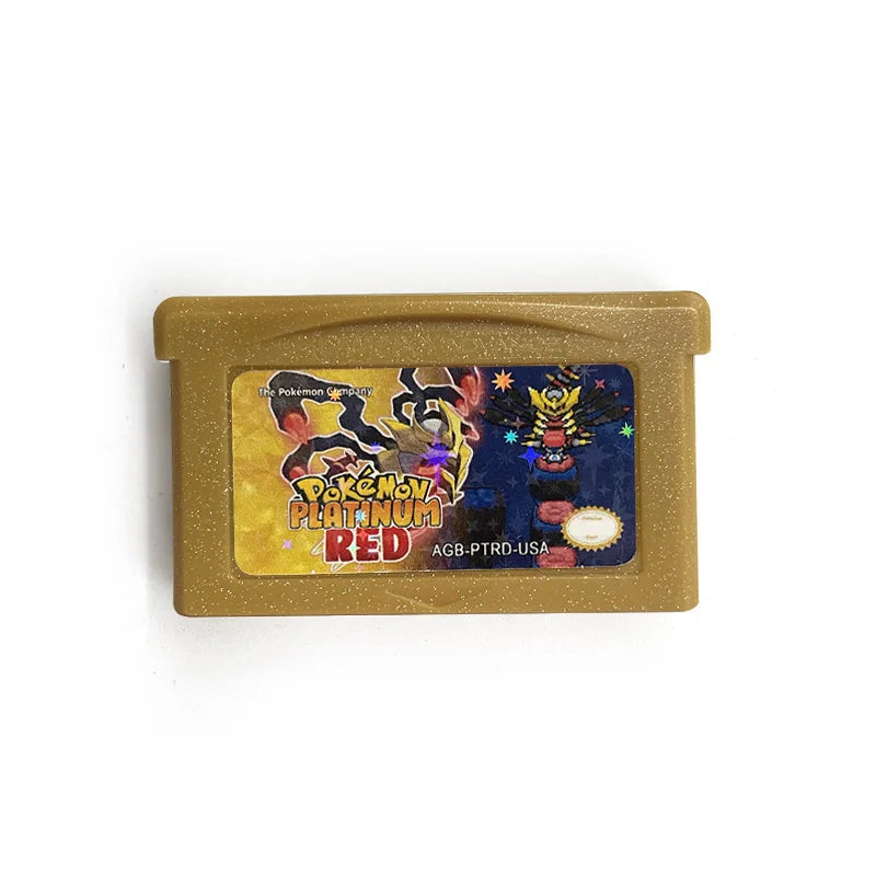 USA Version 1 M Flash cart Pokemon platinum red v 1.3 GBA Game Cartridge Rom Hack English Language
