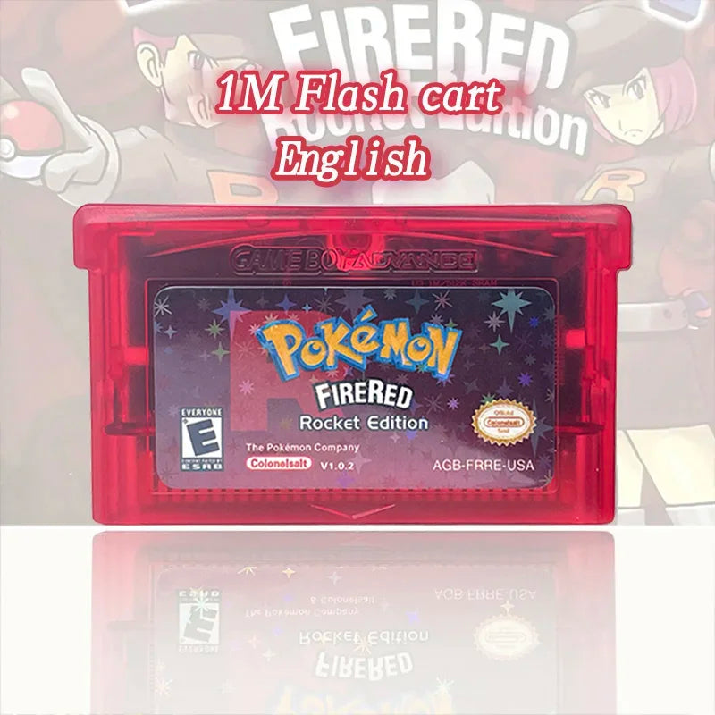 GBA Game USA ESP pokemon quetzal Odyssey radical red dark worship flora sky scorched Cartridge Card Rom Hack English Spanish