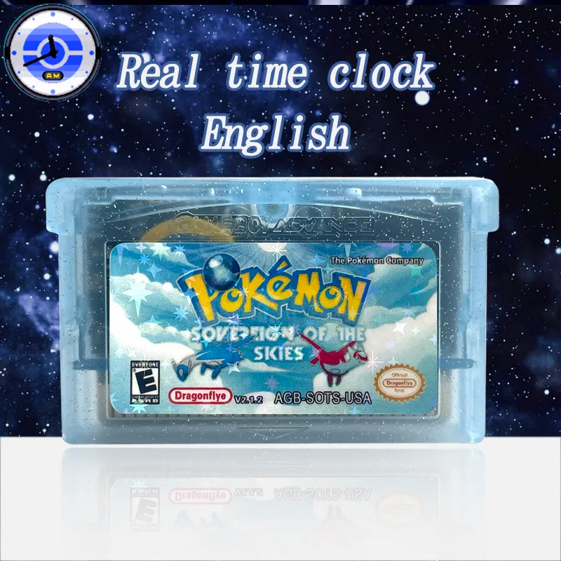 GBA Game USA pokemon blazing emerald CHRONICLES ELYSIUM Emerald Imperium Emerald Legacy Cartridge Card Rom Hack English