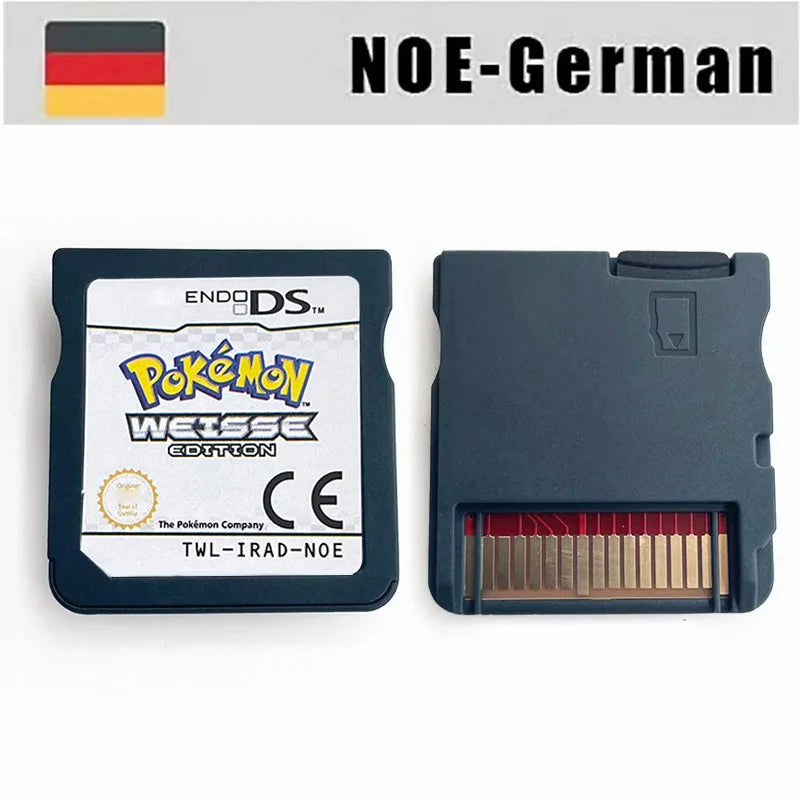 USA FRA ITA NOE ESP Pokemon HeartGold SoulSilver Black 1 2 White 1 2 Game Cartridge for DS NDS 3DS