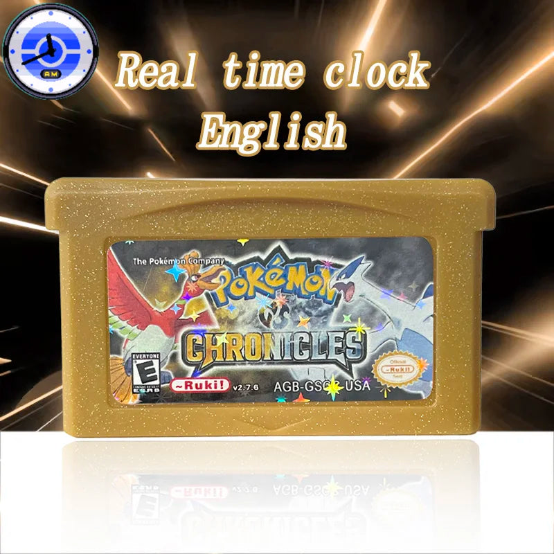 GBA Game USA pokemon blazing emerald CHRONICLES ELYSIUM Emerald Imperium Emerald Legacy Cartridge Card Rom Hack English