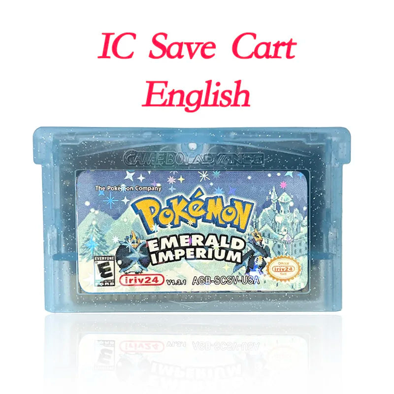 GBA Game USA Pokemon FLORA SKY liquid crystal shiny gold sigma gaia dark worship Cartridge Game Console Card Rom Hack English