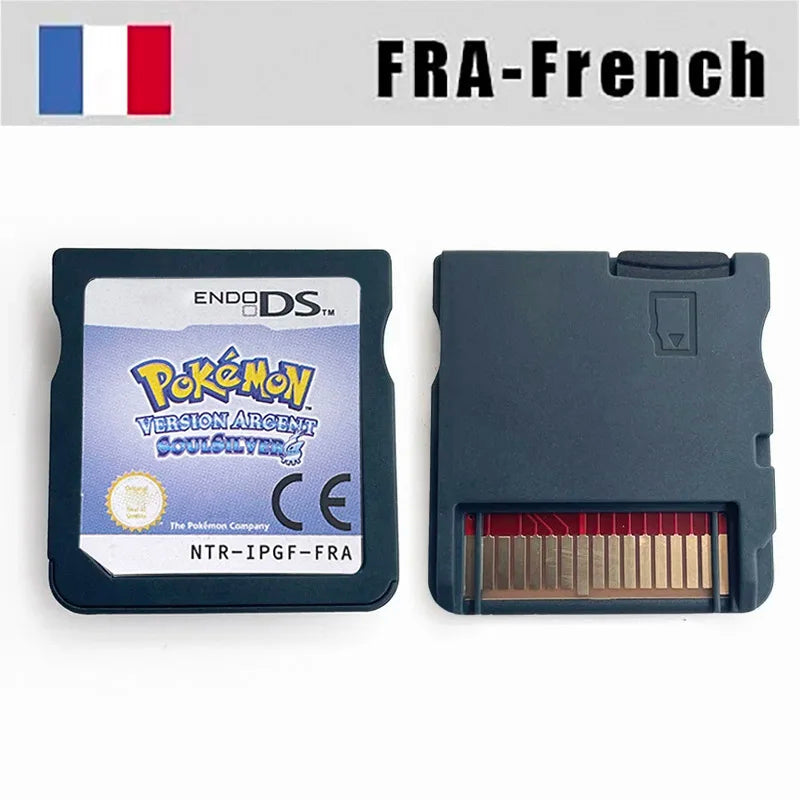 USA FRA ITA NOE ESP Pokemon HeartGold SoulSilver Black 1 2 White 1 2 Game Cartridge for DS NDS 3DS