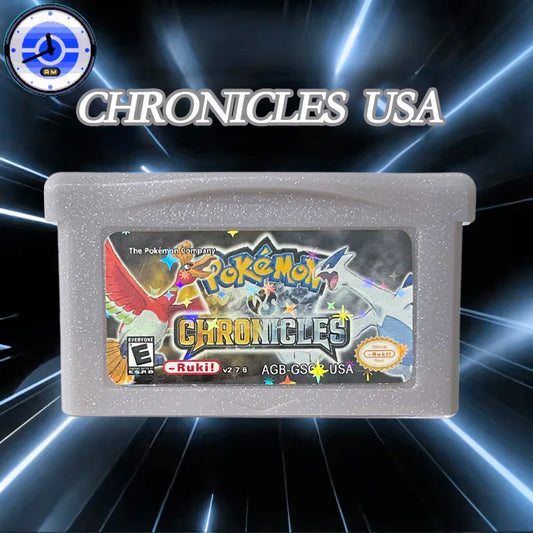 USA VERSION GBA Game Pokemon CHRONICLES V2.7.6 RTC Flash cart Real Time Clock Cartridge Rom Hack English