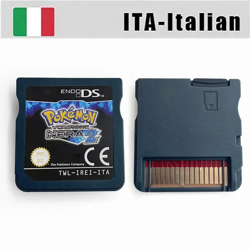 USA FRA ITA NOE ESP Pokemon HeartGold SoulSilver Black 1 2 White 1 2 Game Cartridge for DS NDS 3DS