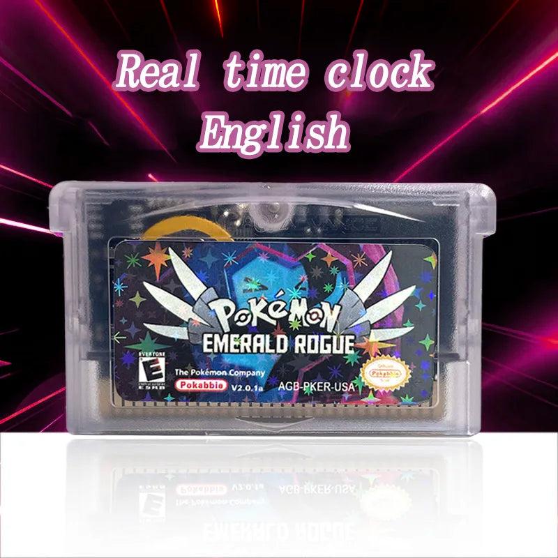 GBA Game USA ESP pokemon quetzal Odyssey radical red dark worship flora sky scorched Cartridge Card Rom Hack English Spanish