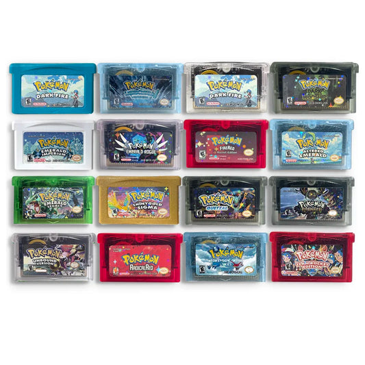 GBA Game USA ESP pokemon quetzal Odyssey radical red dark worship flora sky scorched Cartridge Card Rom Hack English Spanish