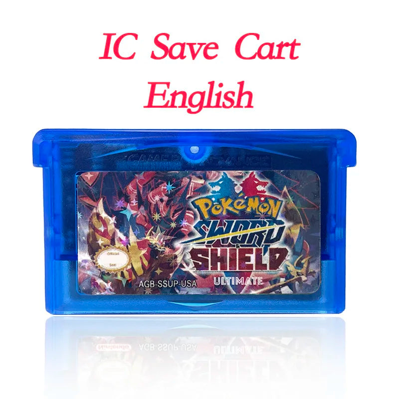GBA Game USA Pokemon FLORA SKY liquid crystal shiny gold sigma gaia dark worship Cartridge Game Console Card Rom Hack English