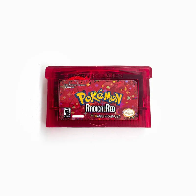 Pokemon RADICAL RED USA RTC Flash cart GBA Nintendo Game Cartridge Video Console Card Rom Hack English