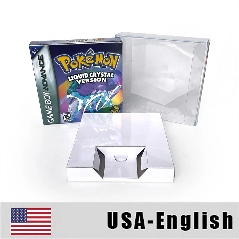 USA RTC Flash cart Pokemon liquid crystal version GBA Nintendo Game Cartridge Video Rom Hack English