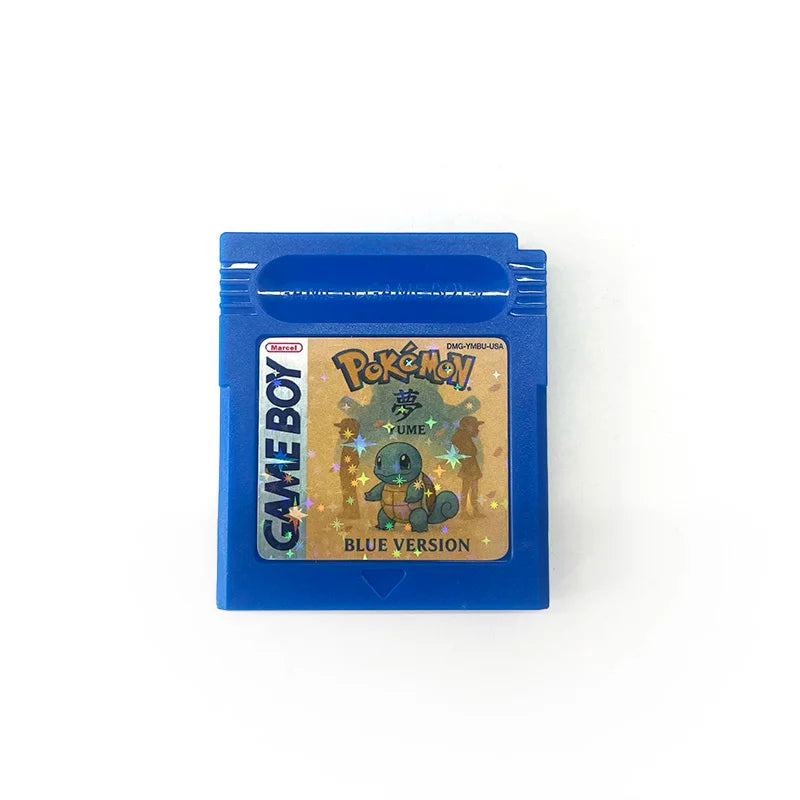 USA FRA English French Pokemon pure yume red blue green battery save cart Cartridge Video Game Console Card Rom Hack for gbc