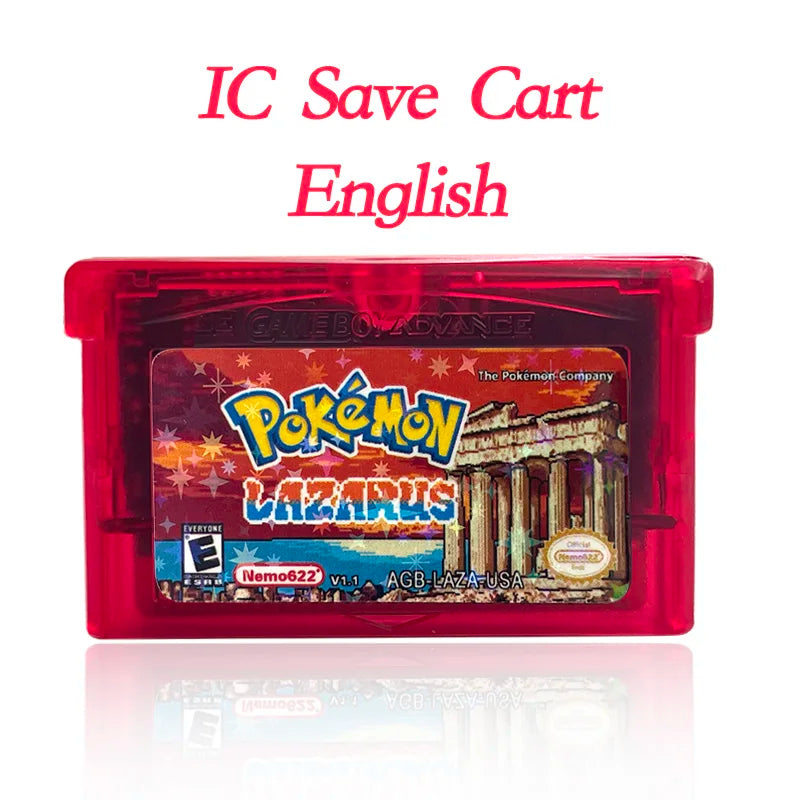 GBA Game USA Pokemon FLORA SKY liquid crystal shiny gold sigma gaia dark worship Cartridge Game Console Card Rom Hack English