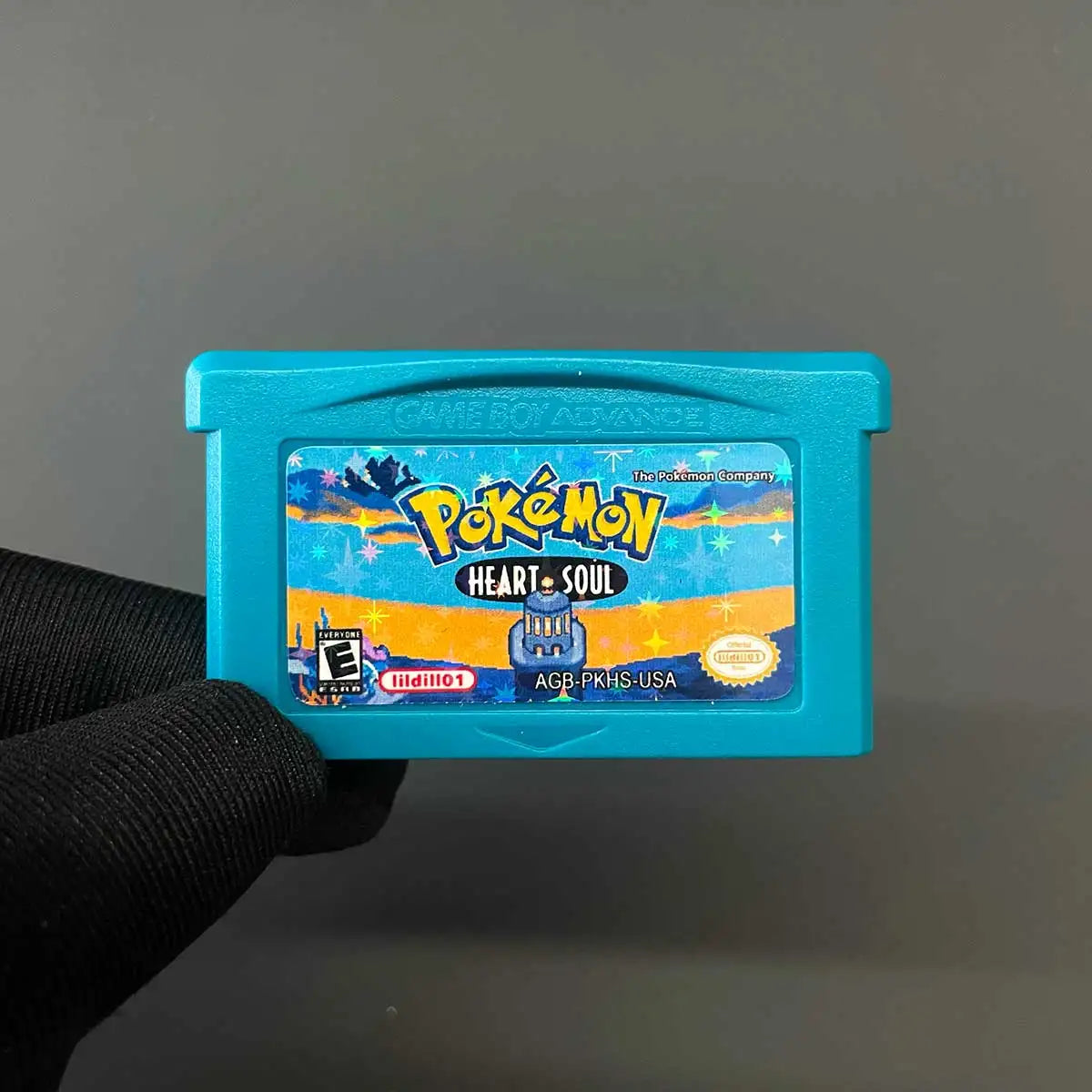 USA English Pokemon Heart Soul / Soul Gold RTC Flash Cart Game Cartridge Video Rom Hack for gba