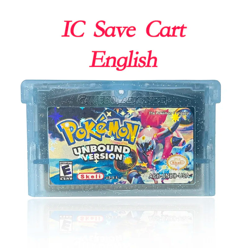 GBA Game USA Pokemon FLORA SKY liquid crystal shiny gold sigma gaia dark worship Cartridge Game Console Card Rom Hack English