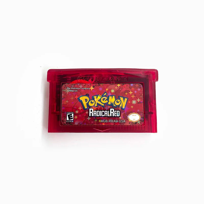 USA Version Pokemon Radical Red v4.1.gba RTC Flash cart Real Time Clock GBA Game Cartridge Rom Hack English