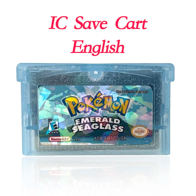 GBA Game USA Pokemon FLORA SKY liquid crystal shiny gold sigma gaia dark worship Cartridge Game Console Card Rom Hack English
