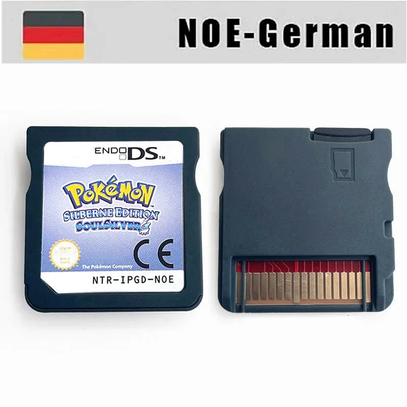 USA FRA ITA NOE ESP Pokemon HeartGold SoulSilver Black 1 2 White 1 2 Game Cartridge for DS NDS 3DS