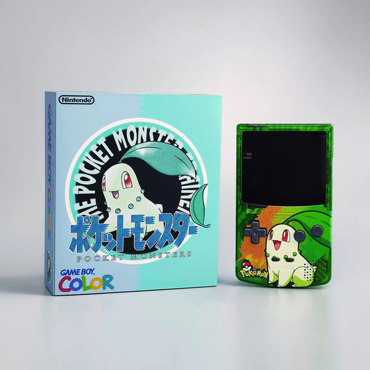 GBC GAMEBOY COLOR game console high brightness handheld console point-to-point full fit chrysanthemum leaf grass
