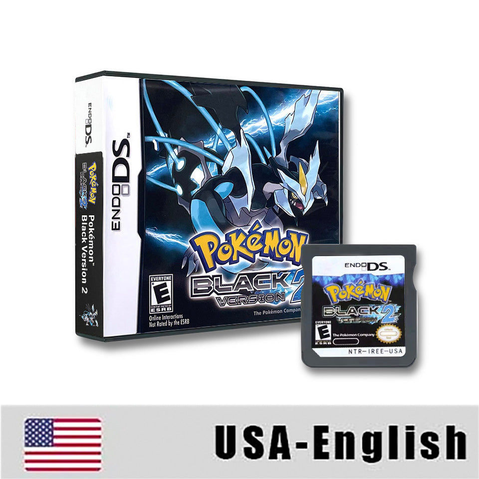 USA English Pokemon black 1 2 White 1 2 box Game Cartridge for DS NDS 3DS