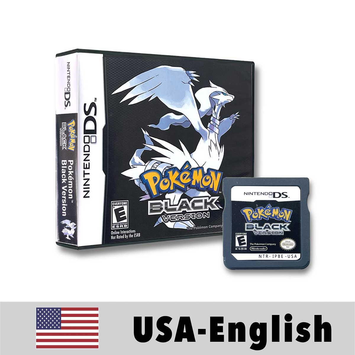USA English Pokemon black 1 2 White 1 2 box Game Cartridge for DS NDS 3DS