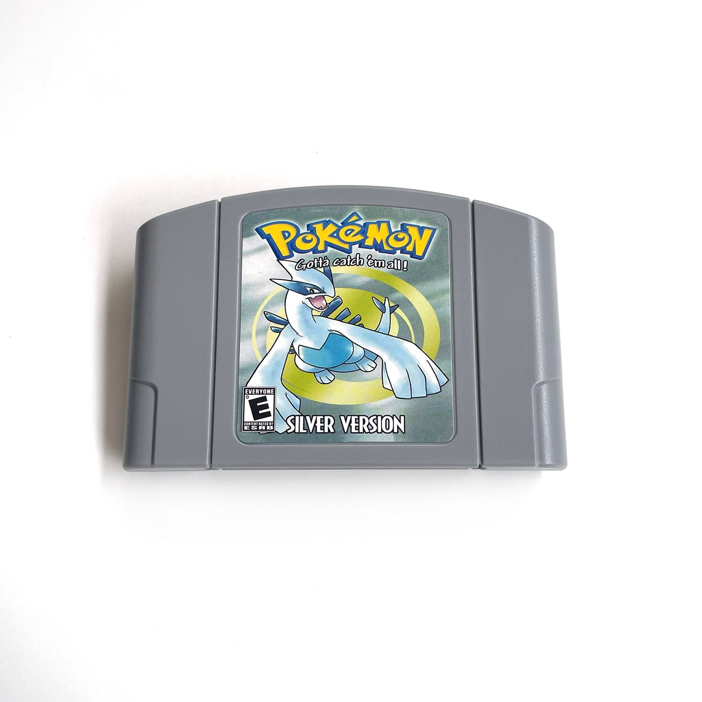 pokemon silver version game cartridge with tray box for N64 Nintendo 64