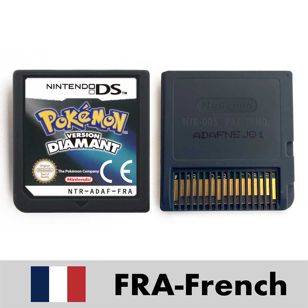 ESP ITA FRA USA EUR NOE Pokemon HeartGold SoulSilver Platinum Diamond Pearl Nintendo Video Console Game Cardride For DS 2DS 3DS