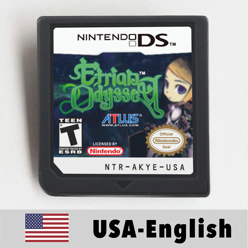 USA English Ace Attorney/Castlevania/Kirby/Rune Factory/Bomberman/Digimon World/Dragon Quest/Etrian Odyssey Game Cartridge for Nintendo Ds 3ds 2ds