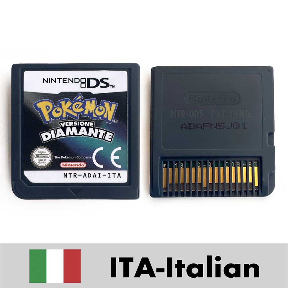 ESP ITA FRA USA EUR NOE Pokemon HeartGold SoulSilver Platinum Diamond Pearl Nintendo Video Console Game Cardride For DS 2DS 3DS