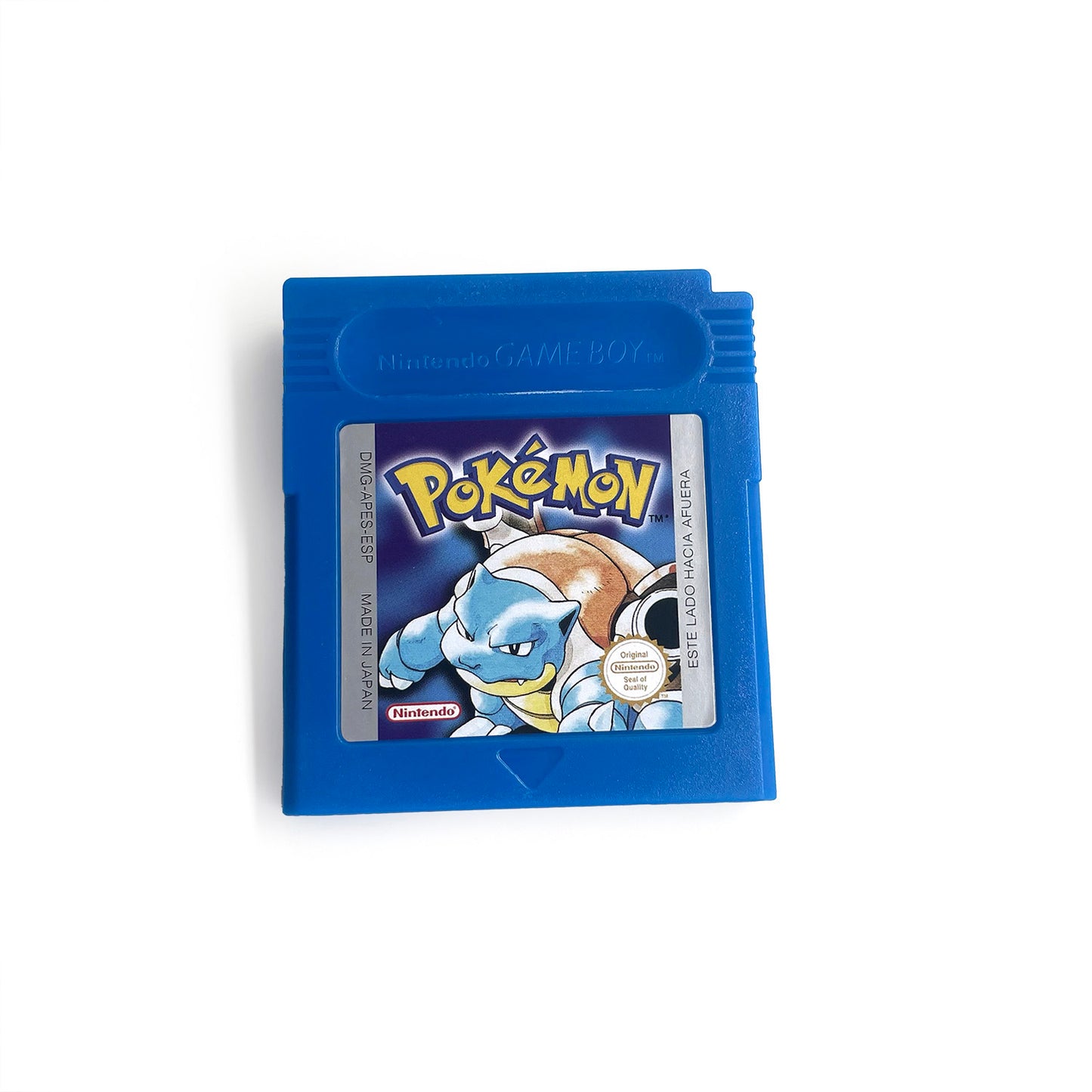 GBC game ESP Spanish pokemon blue version Nintendo Battery save flash cart pokemon azul cartridge tray box gbc game boy color