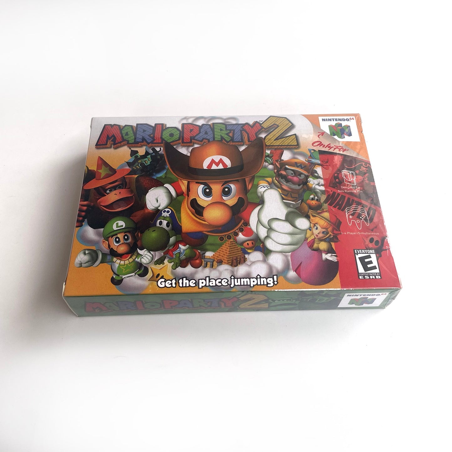 EUR PLA version English Mario party 2 game cartridge with tray box for N64 Nintendo 64