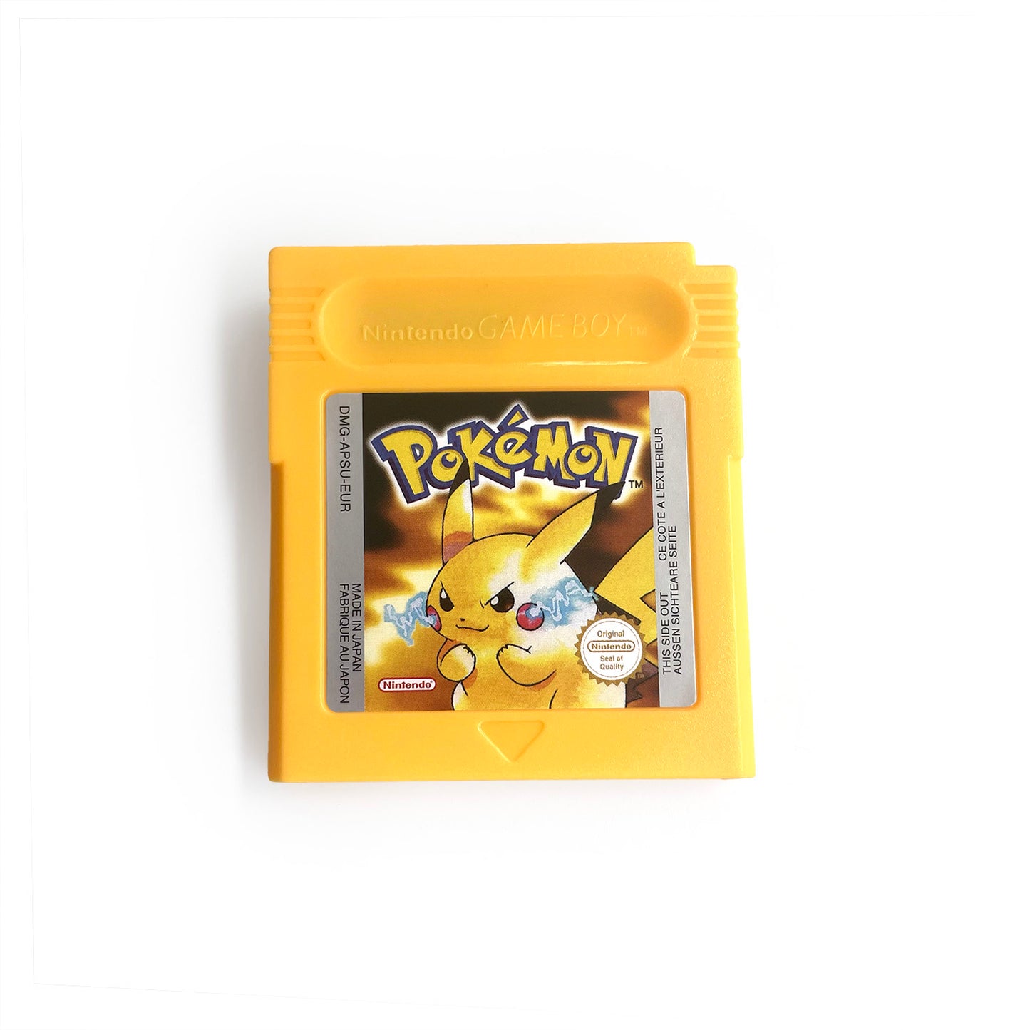 GBC game EUR english pokemon yellow version Nintendo Battery save NO RTC flash pokemon giallo cartridge tray box gbc game boy color