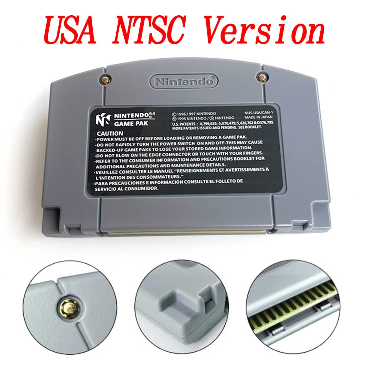 （Shipped From The United States) GolenEye Earthwork Jim 3D Conkers Bad Fur Day Donkey Kong 64 USA NTSC Version English Retro Video Game Consoles 64bit Game Cartridge for N64