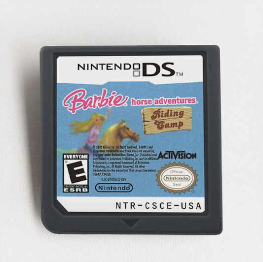 Barbie Horse Adventures-Riding Camp DS Pony Care & Camp Adventures for Young Equestrians Game cartridge for Nintendo Ds 3ds 2ds
