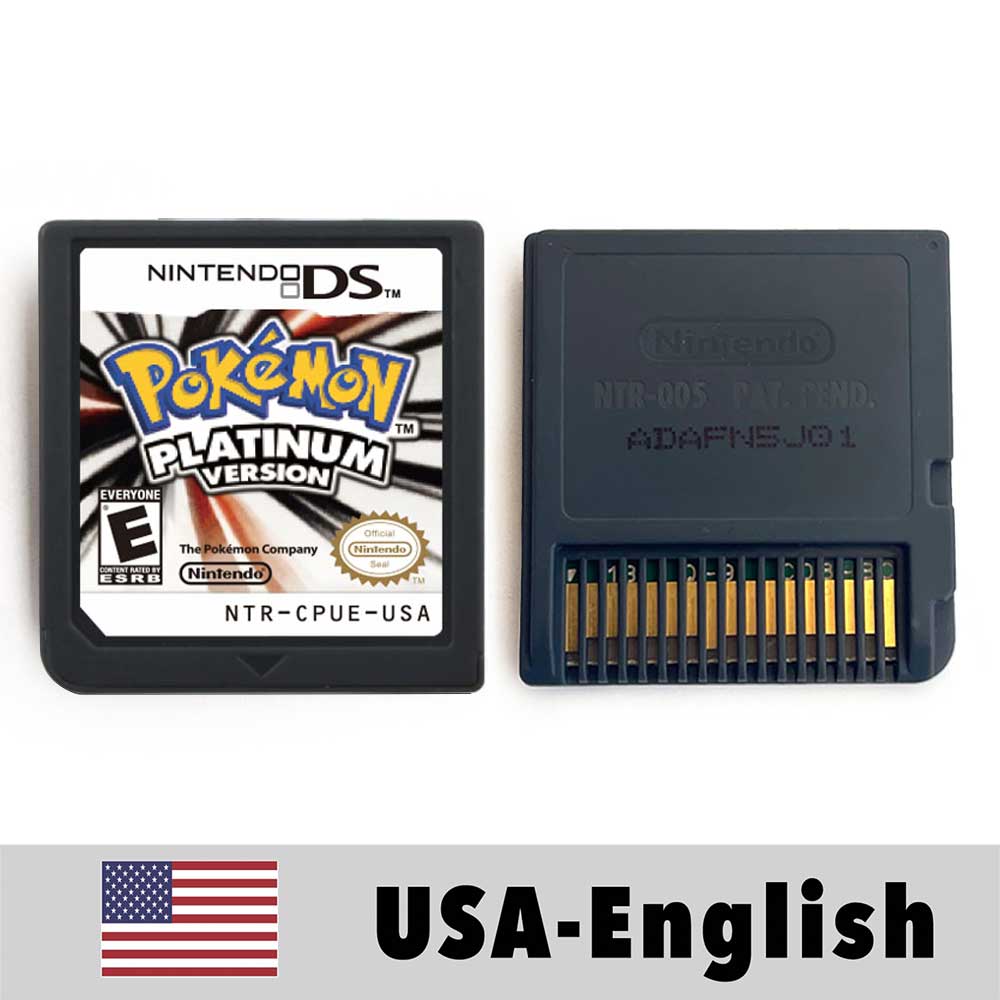 ESP ITA FRA USA EUR NOE Pokemon HeartGold SoulSilver Platinum Diamond Pearl Nintendo Video Console Game Cardride For DS 2DS 3DS