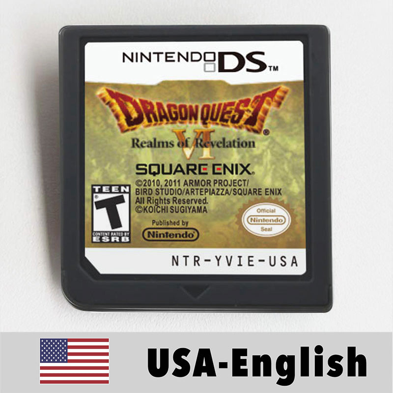 USA English Ace Attorney/Castlevania/Kirby/Rune Factory/Bomberman/Digimon World/Dragon Quest/Etrian Odyssey Game Cartridge for Nintendo Ds 3ds 2ds