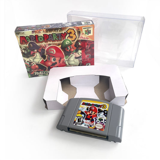 Mario party 3 game cartridge with tray box for N64 Nintendo 64