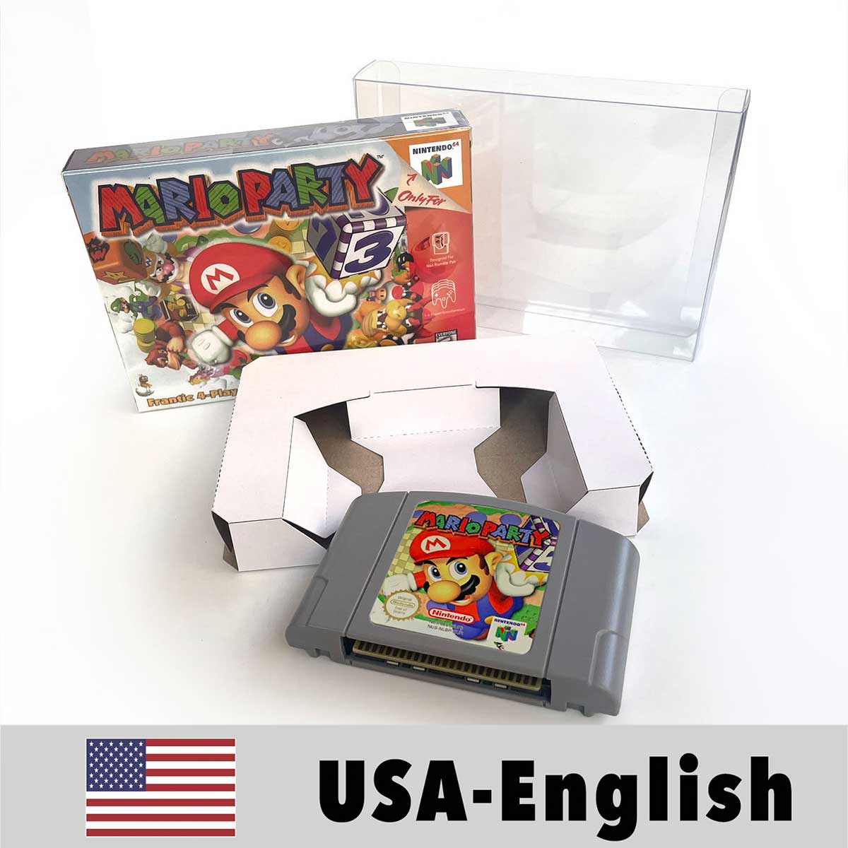 USA NTSC Banjo Donkey Kong 64 Kirby 64 Mario Party Pokemon Stadium Zelda Goldeneye 007 Game Cartridge Tray BOX for N64