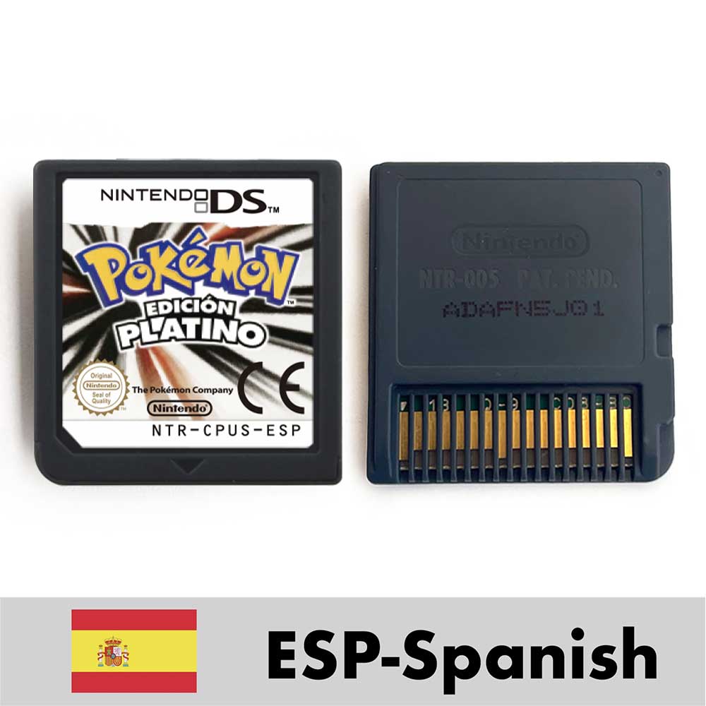 ESP ITA FRA USA EUR NOE Pokemon HeartGold SoulSilver Platinum Diamond Pearl Nintendo Video Console Game Cardride For DS 2DS 3DS