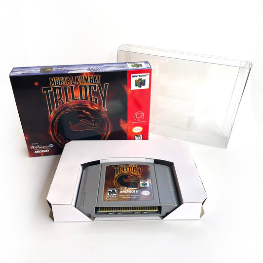 Mortal Kombat game cartridge with tray box for N64 Nintendo 64